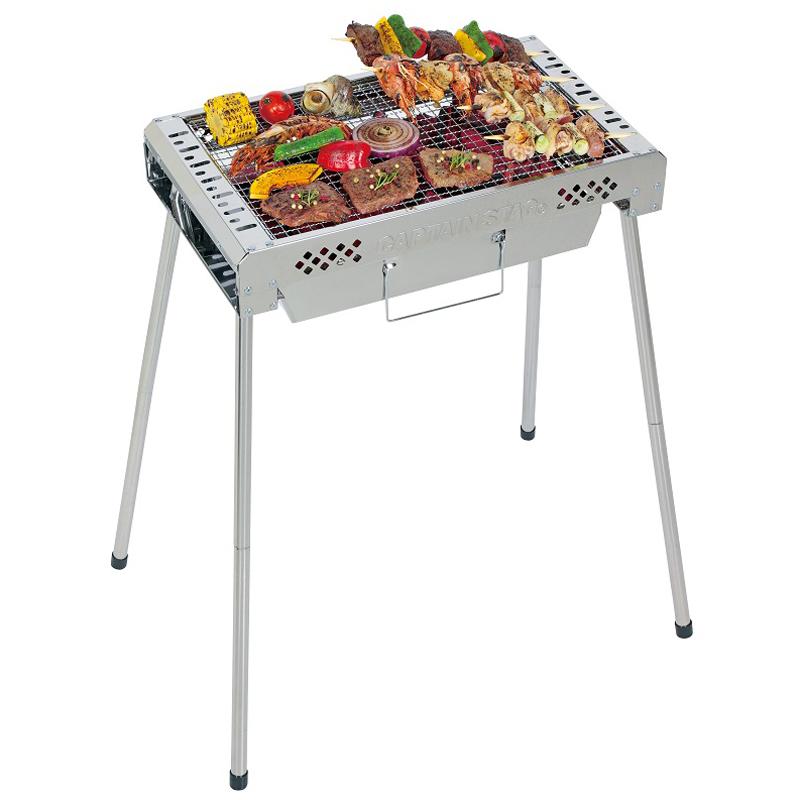 キャプテンスタッグ BBQ・七輪・焚火台 【2個セット】スリムスライドグリル(500) BBQ・七輪・焚火台 キャプテンスタッグ スリムスライドグリル(500