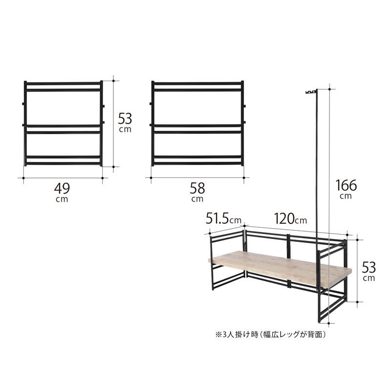 アウトドアチェア DOD TEQUILA SOFA LEG(テキーラ ソファ レッグ) ブラックの画像