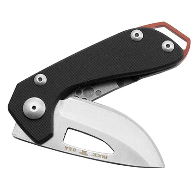 アウトドアナイフ BUCK バッジー ブラック Budgie 全長82mm