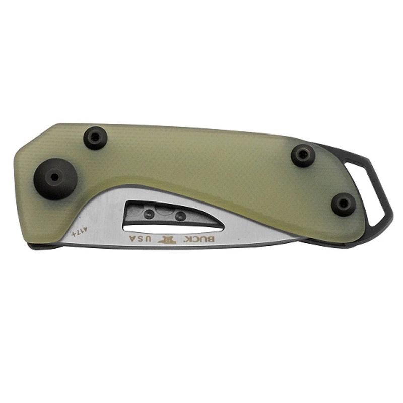 アウトドアナイフ BUCK バッジー グリーン Budgie 全長82mm