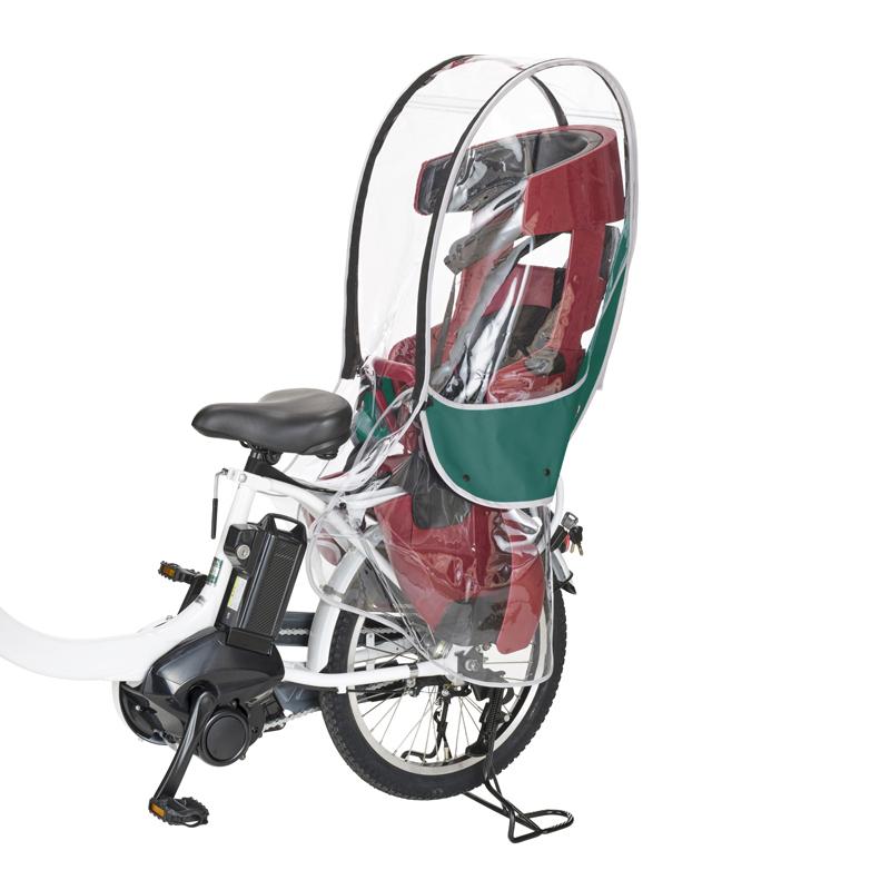OGK(オージーケー) 自転車アクセサリー ヘッドレスト付リヤチャイルドシート用レインカバー   グリーン 自転車アクセサリー OGK(オージーケー) ヘッドレスト付リヤ