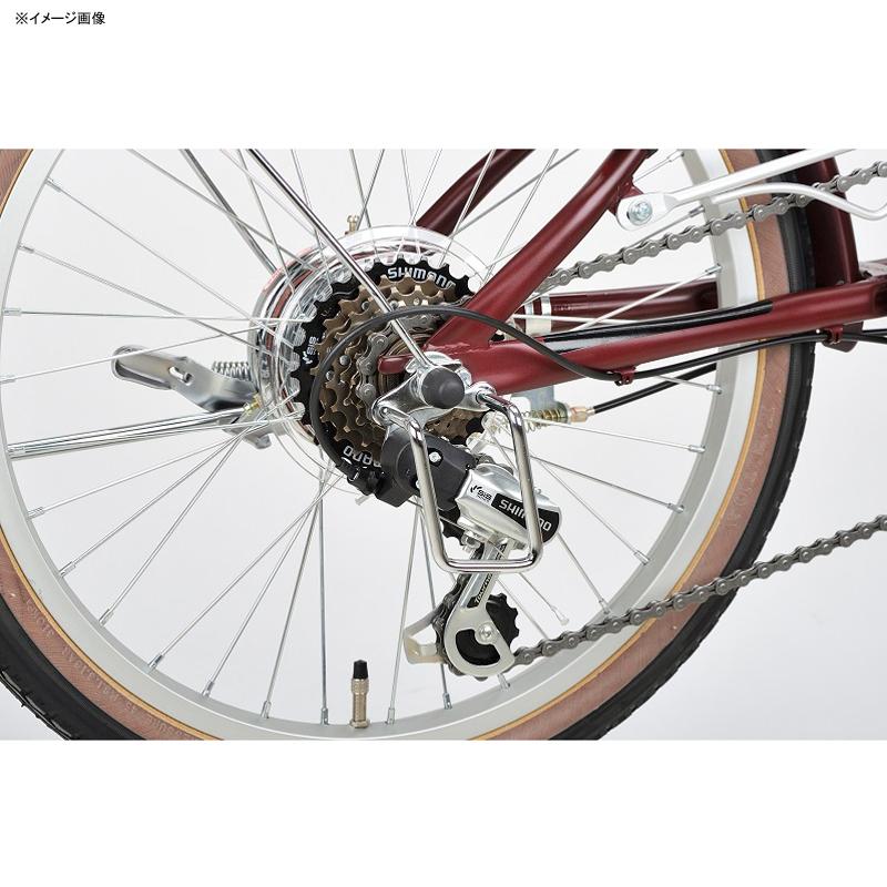折りたたみ自転車 キャプテンスタッグ エリーサ FDB206 6段変速 20