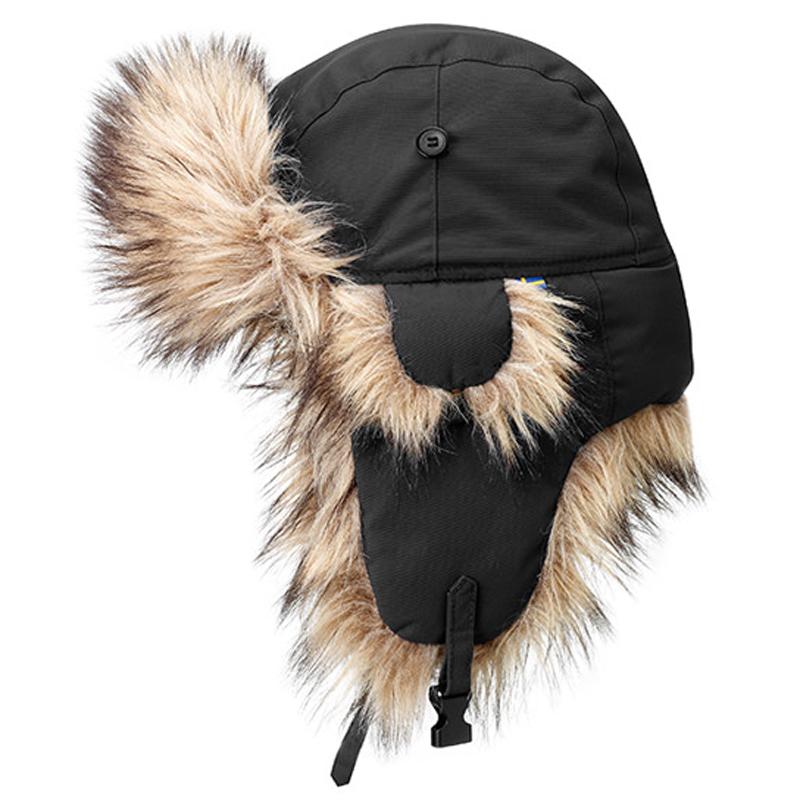 ★FJALL RAVEN Nordic heater(防寒帽子、耳付き帽子）M 帽子 FJALLRAVEN Nordic heater(ノルディックヒーター) M Black