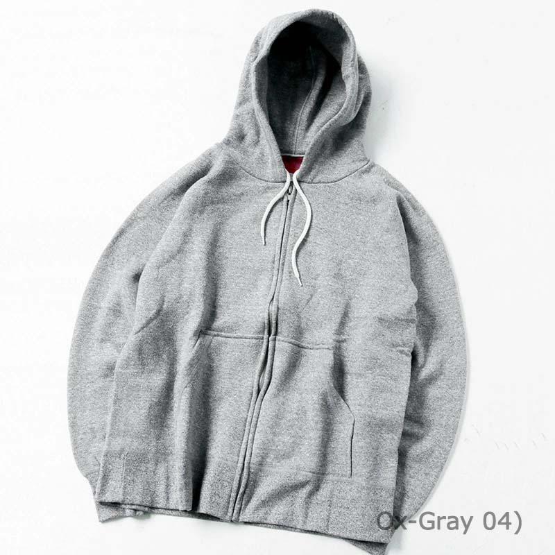 gym master トップス(メンズ) カナダ スウェット ラグラン フルジップ フード  L  オックスグレー(04) gym master（ジムマスター） トップス(メンズ) カナダ スウェット