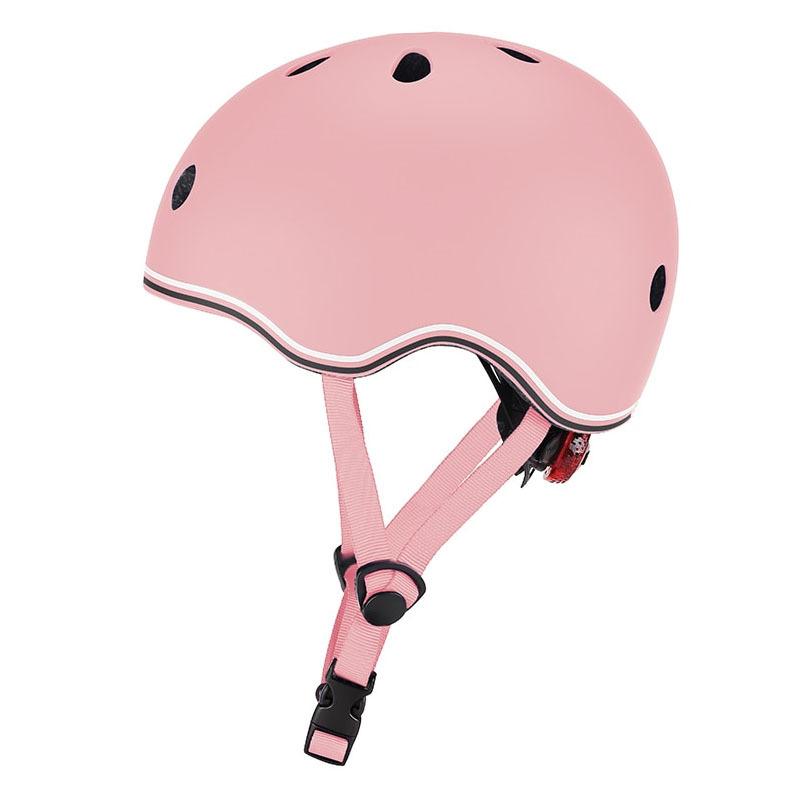 自転車アクセサリー GLOBBER(グロッバー) LEDライト付きヘルメット CE規格安全基準取得品/自転車/キックボード 45-51cm パステルピンク｜naturum-od｜04