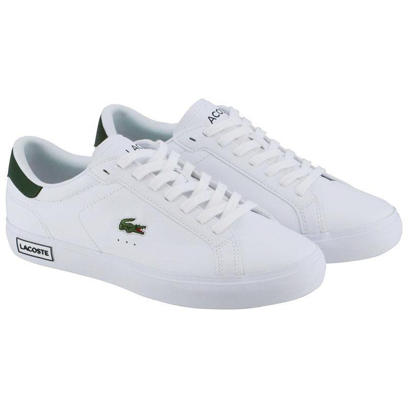 人気top スニーカー Lacoste Power Court 05 1 44a ホワイト グリーン 1r5 スニーカー