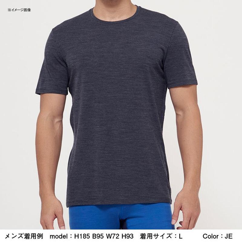 アウトドアシャツ Icebreaker 22春夏 アナトミカ ショートスリーブ クルー メンズ L スノー Sn