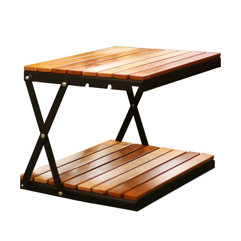 ANOBA アウトドアスタンド ウッドラック 2段 ANOBA（アノバ） アウトドアスタンド ウッドラック 2段 : ナチュラム