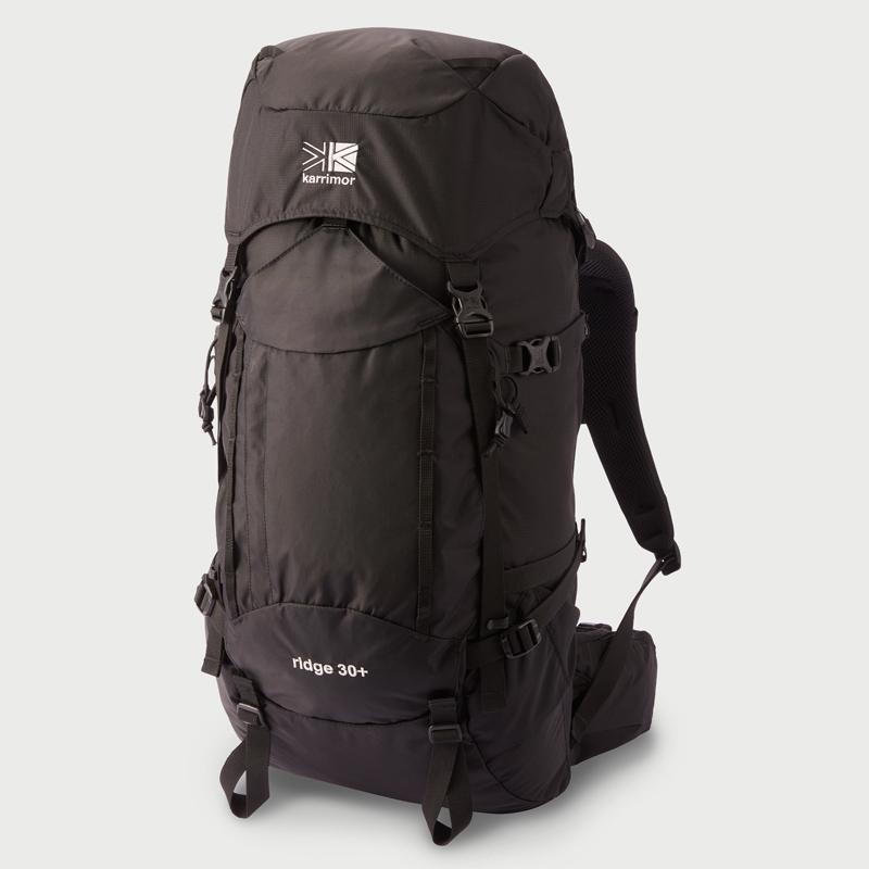 登山・トレッキングバッグ karrimor ridge 30+ Medium(リッジ 30プラス ミディアム) 30L+ 9000(Black)｜naturum-od