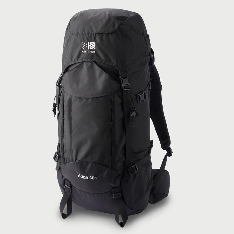 登山・トレッキングバッグ karrimor ridge 40+ Large(リッジ 40プラス ラージ) 40L+ 9000(Black)｜naturum-od