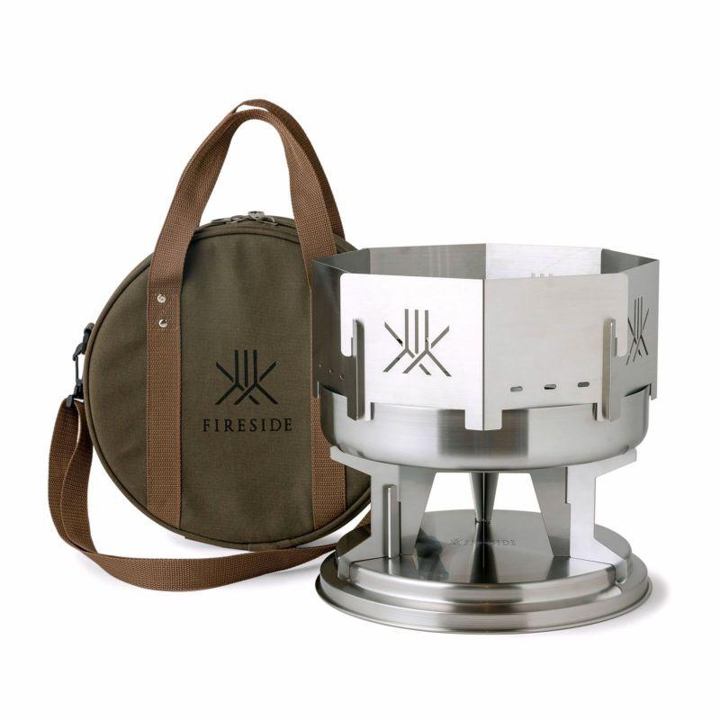 BBQ・七輪・焚火台 Fireside ファイヤーサイド焚火台 シルバー