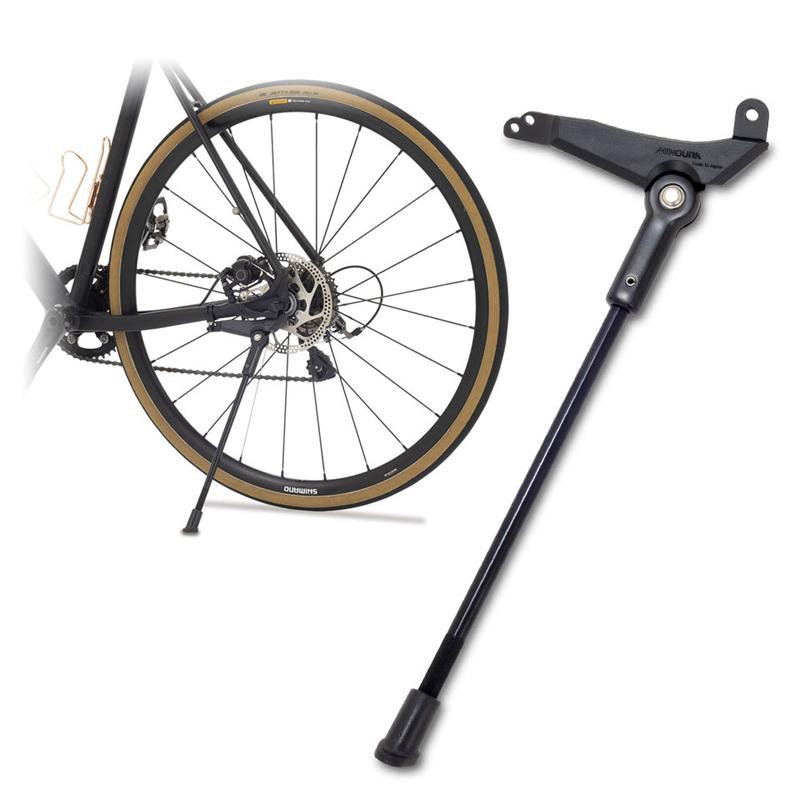MINOURA 自転車スタンド アルミ製 自転車アクセサリー ミノウラ アルミ製1本脚スタンド ディスクブレーキ