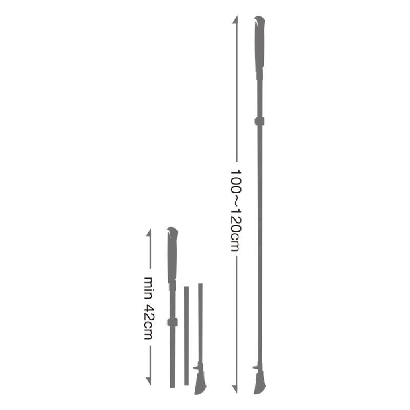 トレッキングポール レキ CROSS TRAIL FX SUPERLITE COMPACT 100〜120cm 550(グリーン)｜naturum-od｜04