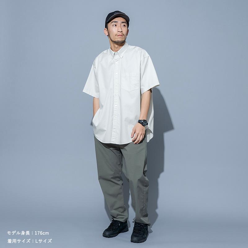トップス(メンズ) GYMPHLEX B.D.シャツ ショートスリーブ M サンドベージュの画像