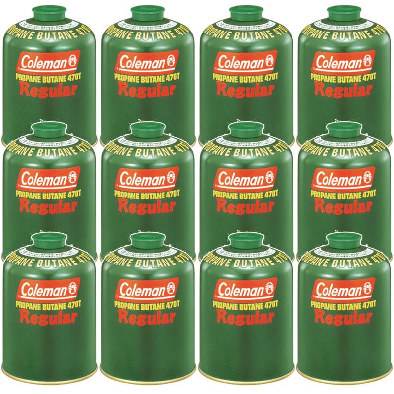 Coleman LPガス燃料 470G 12個入り　段ボール未開封 Coleman（コールマン） ガス燃料 純正LPガス燃料(Tタイプ)470g 12個
