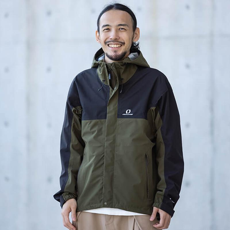 オンヨネ  Men’s COMBAT RAIN JACKET(コンバット レイン ジャケット)メンズ  M  389009(カーキ×ブラック) オンヨネ（ONYONE） Men's COMBAT RAIN JACKET(コンバット レイン
