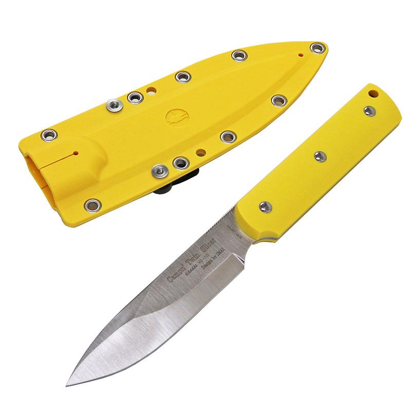 G・サカイ アウトドアナイフ キャンピン ツイン スライサー   イエロー アウトドアナイフ G・サカイ キャンピン ツイン スライサー イエロー