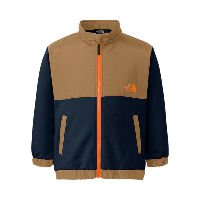ノースフェイス Tデナリスウェットジャケット 110アーバンネイビー×ブラウン THE NORTH FACE アウター ザ・ノース・フェイス T DENALI SWEAT JACKET