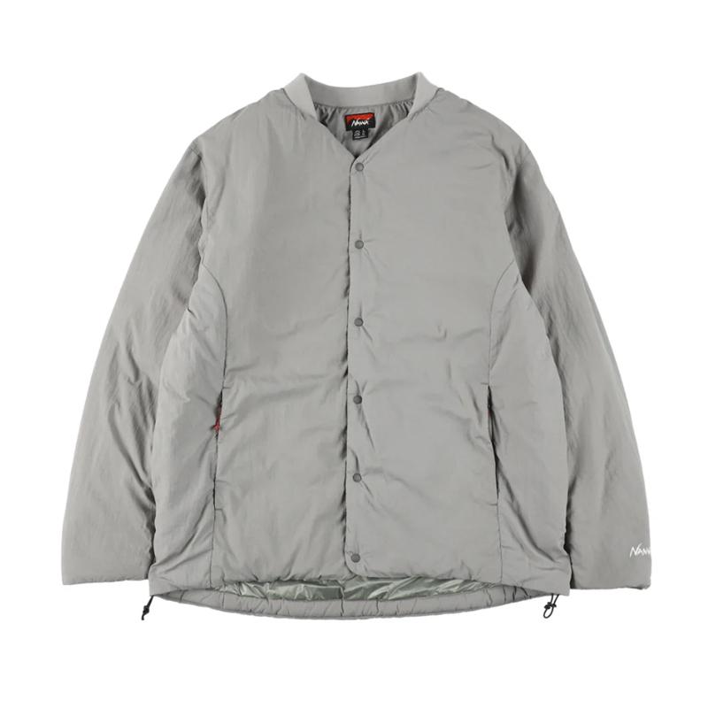 アウター(メンズ) ナンガ ノーカラー ソフトダウンカーディガン L GRY