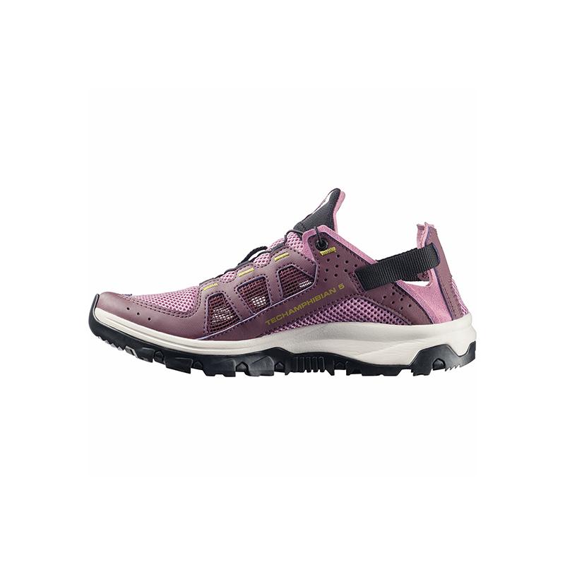 ブランド登録なし - シューズ・スニーカー サロモン TECHAMPHIBIAN 5 W(テックアンフィビアン 5 ウィメンズ) 25.0糎 D.ORCHID/H.BERRY/WILLOW