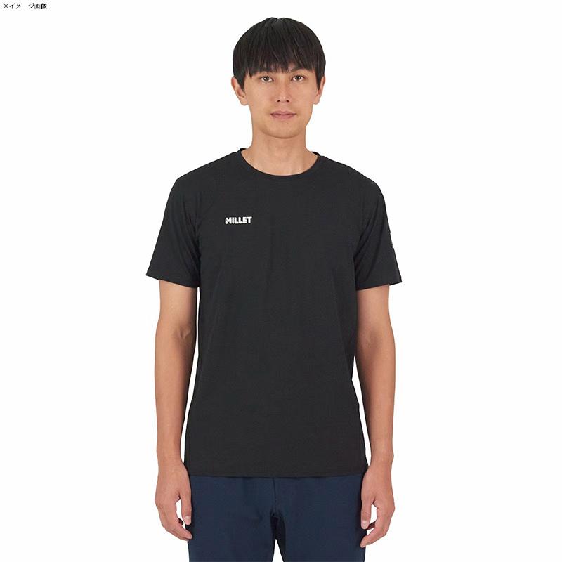 トップス(メンズ) ミレー ドライグリッド ウルトラライト ショートスリーブTシャツ M N0247(BLACK - NOIR)