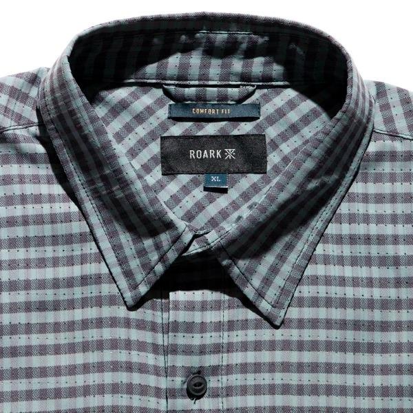 トップス(メンズ) ROARK SCHOLAR PLAID BLESS UP S/S M SLATE GREENの画像