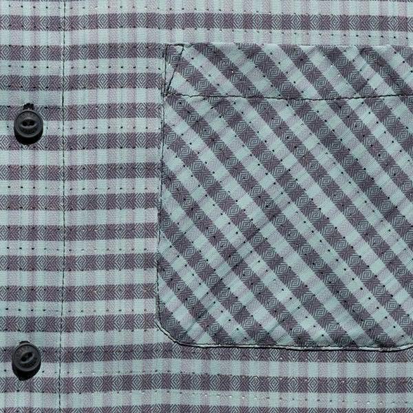 トップス(メンズ) ROARK SCHOLAR PLAID BLESS UP S/S M SLATE GREENの画像