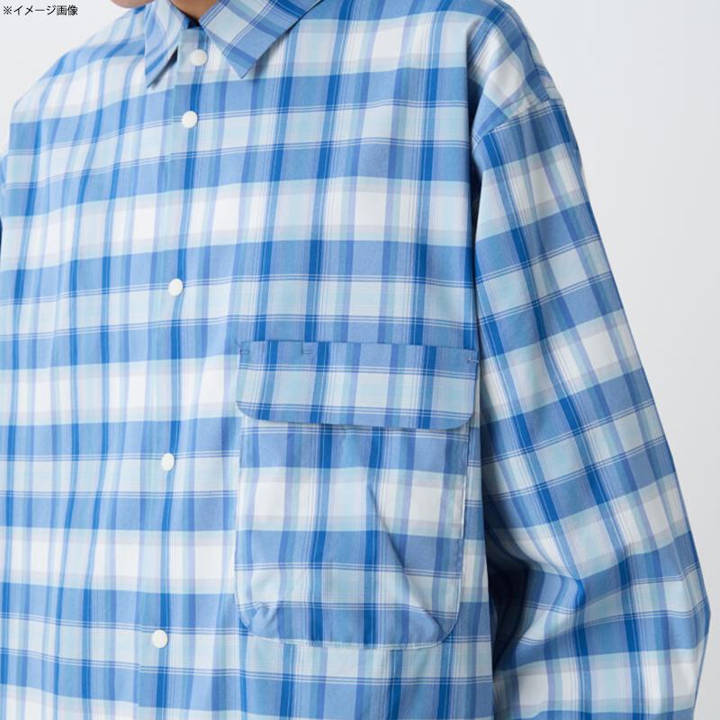 トップス(メンズ) スノーピーク Fade Check Breezy Shirt L RED_2