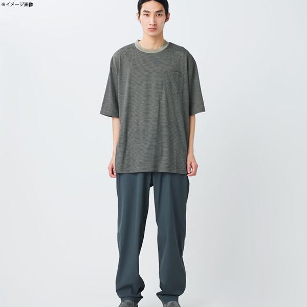 トップス(メンズ) スノーピーク Summer Wool Stripe T-Shirt L GREIGEの画像