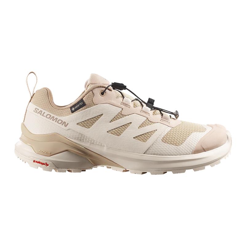 サロモン X-ADVENTURE GORE-TEX W(エックスアドベンチャー ゴアテックス ウィメンズ) 25.0cm SAFARI/A.MILK/D.TAN