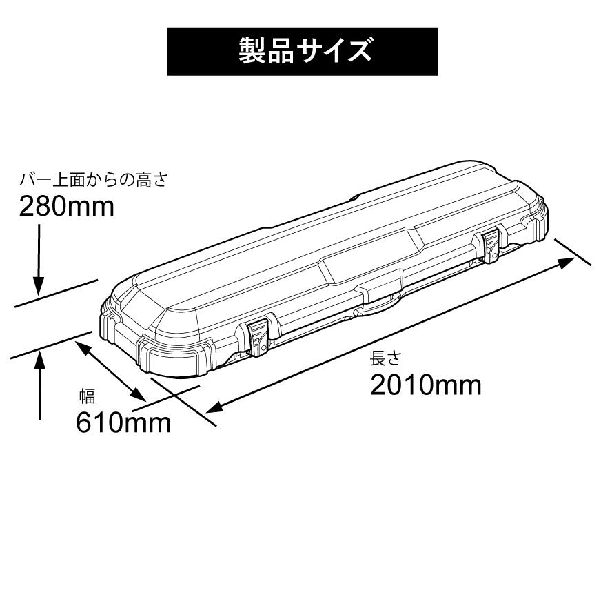 イノー BRQ715MBK ルーフギアケース715 指定日不可・クレジットカードのみ 220L ブラック