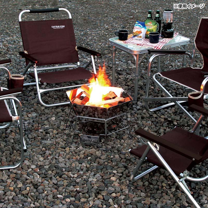 BBQ・七輪・焚火台 キャプテンスタッグ ヘキサ ステンレス BBQ・七輪・焚火台 キャプテンスタッグ ヘキサ ステンレス