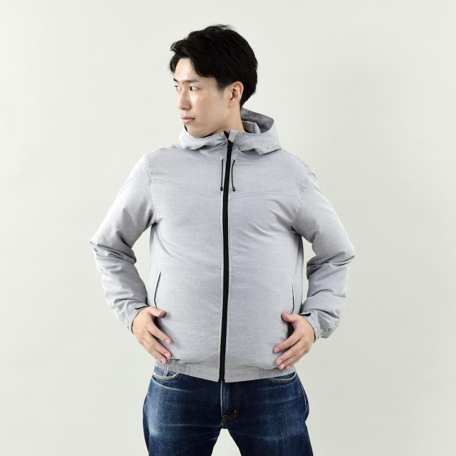 KAZE fit メランジパーカーセット Lサイズ ライトグレーフルセット