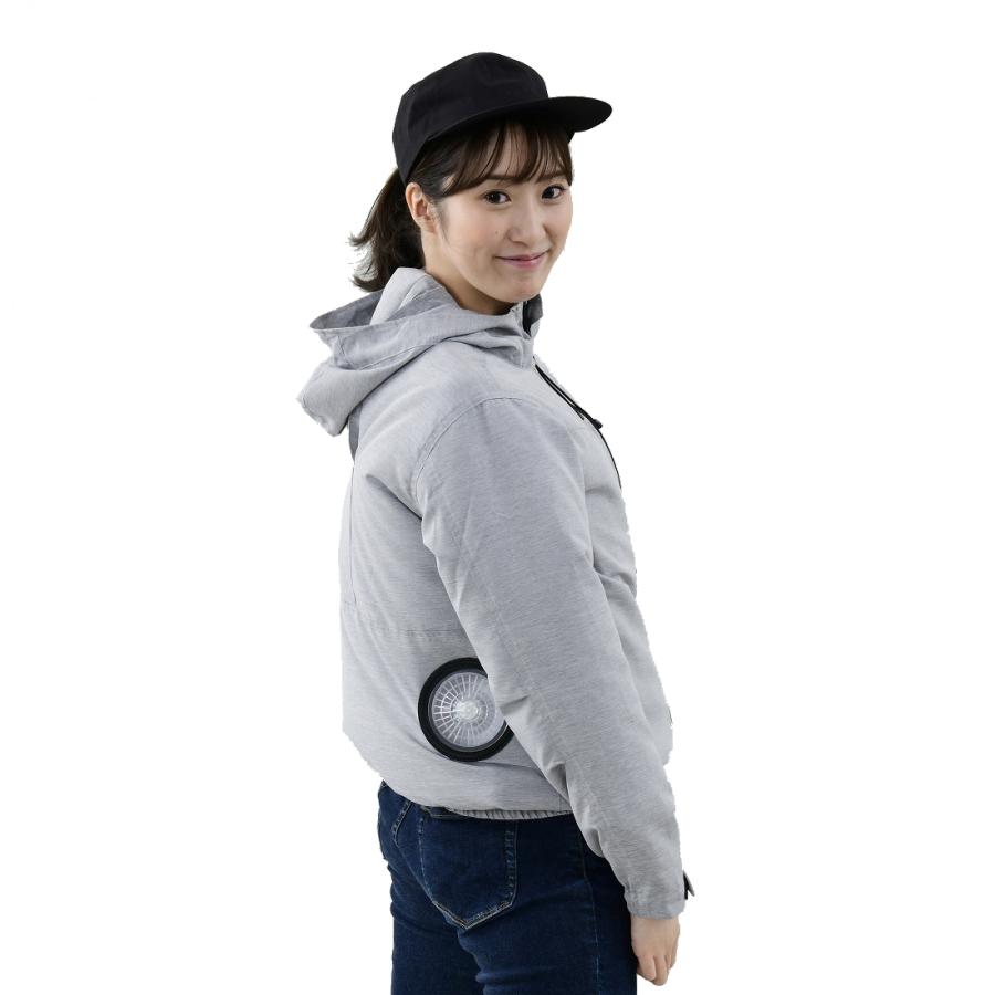 KAZE fit メランジパーカーセット Lサイズ ライトグレーフルセット 健康用品 KAZE fit メランジパーカーセット Lサイズ ライトグレーフル