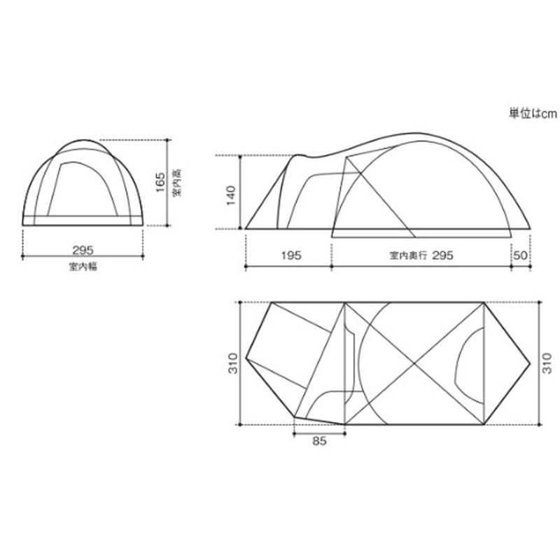 snow peak（スノーピーク） テント アメニティドーム(4-5人用) L