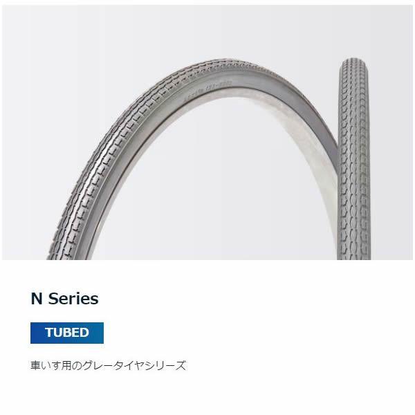 自転車タイヤ・チューブ パナレーサー タチ Nシリーズ N Series 車椅子用タイヤ タイヤ/チューブセット 24×1 3/8 グレー/グレー｜naturum-od｜02