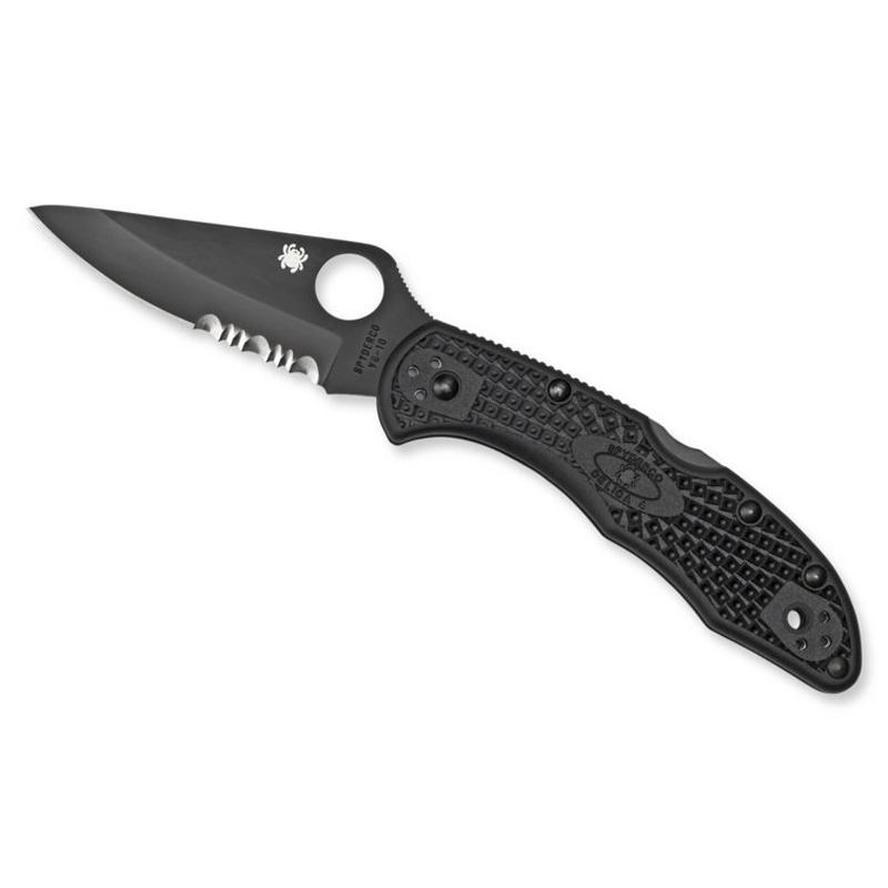 アウトドアナイフ スパイダルコ Spyderco スパイダルコ デリカ 4 チタンコーティング (半波刃) チタンコーティング