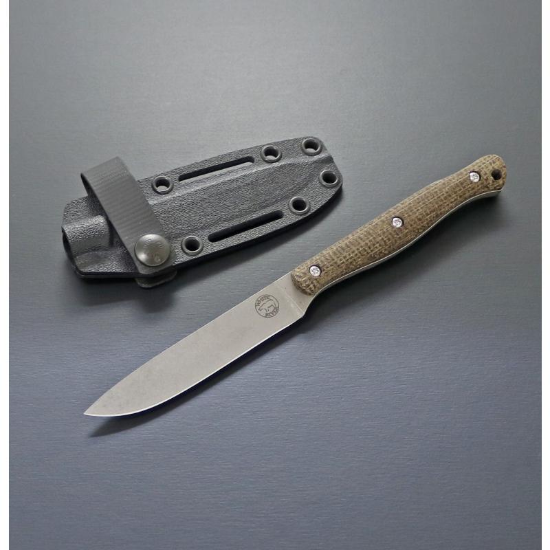 ﾎﾜｲﾄﾘﾊﾞｰ アウトドアナイフ 【正規品】エグゾダス 4   ナチュラル(バーラップ マイカルタ) アウトドアナイフ ホワイトリバー 正規品 エグゾダス 4 ナチュラル