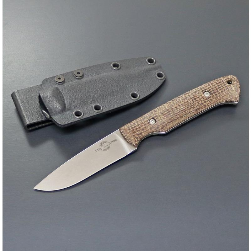 ﾎﾜｲﾄﾘﾊﾞｰ アウトドアナイフ 【正規品】ハンター   ナチュラル バーラップ マイカルタ アウトドアナイフ ホワイトリバー 正規品 ハンター ナチュラル