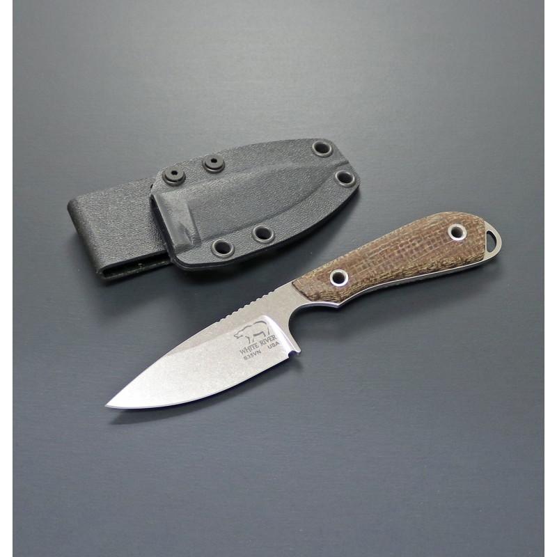 ﾎﾜｲﾄﾘﾊﾞｰ アウトドアナイフ 【正規品】モデル 1 ケイパー   ナチュラル/バーラップ マイカルタ アウトドアナイフ ホワイトリバー 正規品 モデル 1 ケイパー