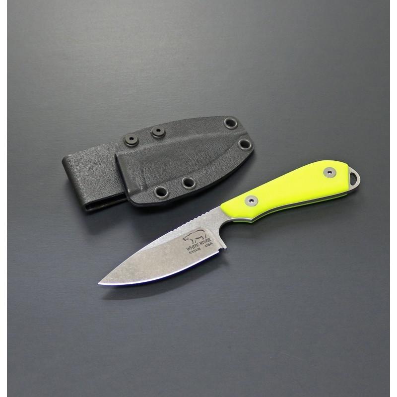 アウトドアナイフ ホワイトリバー 正規品 モデル 1 Pro ハイビズ