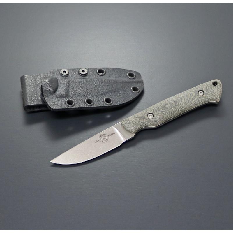 ﾎﾜｲﾄﾘﾊﾞｰ アウトドアナイフ 【正規品】スモールゲーム   ブラック/OD リネン マイカルタ アウトドアナイフ ホワイトリバー 正規品 スモールゲーム ブラック/OD