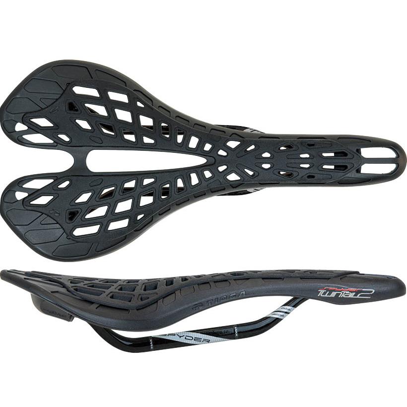 タイオガ 自転車用品 スパイダー ツインテール 2 カーボン レール サドル サイクル/自転車  7×9mmカーボン  ブラック TIOGA（タイオガ） 自転車用品 スパイダー ツインテール 2 カーボン