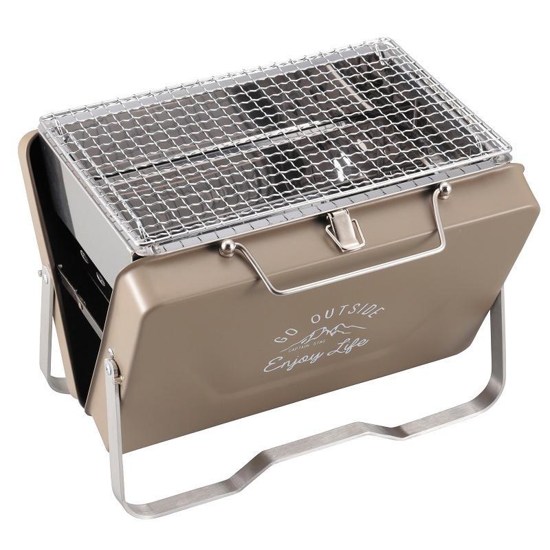 キャプテンスタッグ BBQ・七輪・焚火台 【2個セット】モンテ V型卓上グリル コンロ BBQ・七輪・焚火台 キャプテンスタッグ 2個セット モンテ V型卓上