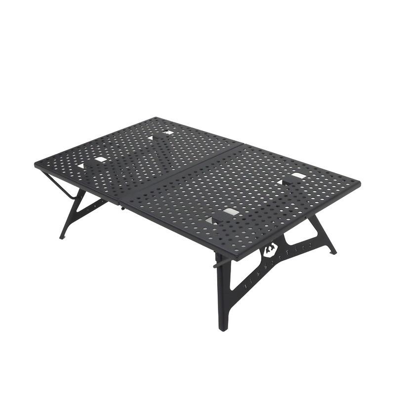 Mitsukin アウトドアテーブル 折り畳み焚火テーブル   ブラック アウトドアテーブル Mitsukin 折り畳み焚火テーブル mini ブラック