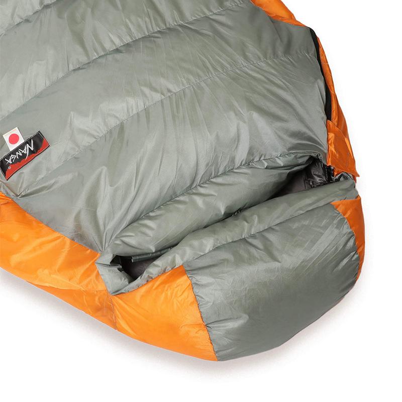 マミー型シュラフ ナンガ AURORA TEX light 450DX REGULAR GRY