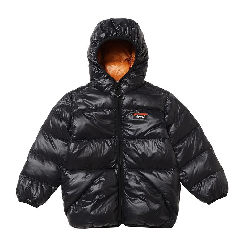 ナンガ アウター ライトウェイト プレイ ランド キッズ ダウン ジャケット  120  BLACK アウター ナンガ ライトウェイト プレイ ランド キッズ ダウン