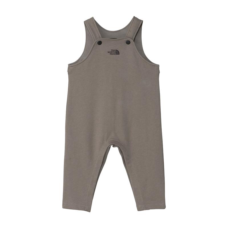 ザ・ノース・フェイス パンツ スウェットロゴオーバーオール(ベビー)  90  マッシュルーム(MR) THE NORTH FACE（ザ ノースフェイス） パンツ スウェットロゴ