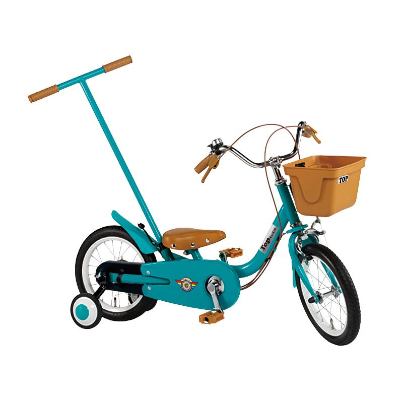 トップ  いきなり自転車 押し手付き自転車 2-6歳  14インチ  ブルーミングターコイズ TOP トップ いきなり自転車 押し手付き自転車 2-6歳 14インチ