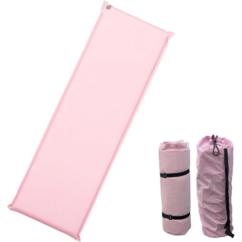 アウトドアマット KAKURI パステルカラー インフレーターマット ピンク